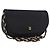 Borsa a Spalla con Catena BALLY in Pelle Nera e Tonalità Oro Auth ka5331 Nero