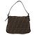 FENDI Borsa a Spalla Zucca Mamma Baguette Lana Marrone Argento Autentica yk20677SAM - vista 2