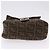 FENDI Borsa a Spalla Zucca Mamma Baguette Lana Marrone Argento Autentica yk20677SAM - vista 5