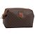 Céline CELINE Pouch in Tela Macadam PVC Pelle Marrone Oro Auth ki6759 D'oro