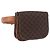Céline Marsupio CELINE Macadam Canvas PVC Pelle Marrone Oro Auth 194626A D'oro