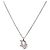Collana Christian Dior Metallo Argento Auth ka5450