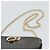 Borsa a catena Gancini Salvatore Ferragamo in pelle marrone scuro oro Auth 194570A - vista 8