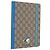 GUCCI GG Supreme Disney Donald Duck Note Book Leather Beige Blue Auth SW2662M Bleu