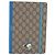 GUCCI GG Supreme Disney Donald Duck Note Book Leather Beige Blue Auth SW2662M Bleu - vue 13