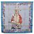 Hermès HERMES Carré 90 Foulard PANI LA SHAR PAWNEE Seta Blu Auth am12110M - vista 13