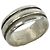 Tiffany & Co Anello Tiffany Grooved Double Line Band in Argento Sterling 925