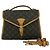 Louis Vuitton Vintage Bel Air Monogram Leather Schultertasche Braun