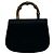 GUCCI Vintage Bamboo Satin 2-Way Handbag Black - view 3