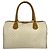 Gucci Vintage Micro GG Logo Pattern Boston Bag Beige