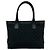 Gucci GG Pattern Schwarze Canvas-Leder-Handtasche Tote