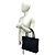 Gucci GG Pattern Schwarze Canvas-Leder-Handtasche Tote - Ansicht 2