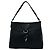 Tote Prada Triangle Logo Hardware Leather One-Shoulder Bag Black