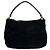 Borsa a spalla semi Prada Nylon Tessuto e pelle con smalto Nero - vista 3