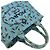 Tote Prada Canapa Canvas Tasche mit Dreieck Logo-Plakette Blau - Ansicht 4