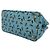 Tote Prada Canapa Canvas Tasche mit Dreieck Logo-Plakette Blau - Ansicht 8