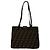 Sac cabas Fendi Vintage Zucca Motif FF Marron Noir - vue 3