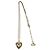 Collana Christian Dior CD Logo Motif Cuore Oro D'oro