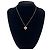 Collana Christian Dior CD Logo Motif Cuore Oro D'oro - vista 2