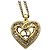 Collana Christian Dior CD Logo Motif Cuore Oro D'oro - vista 4