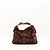 Borsa Hobo Gucci Monogram in pelliccia Marrone - vista 3