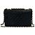 Chanel Vintage Large Matelassé Lammfell Schultertasche Schwarz - Ansicht 3