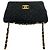 Chanel Vintage Large Matelassé Lammfell Schultertasche Schwarz - Ansicht 4
