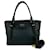 Prada Logo Hardware Leder Mini Tote Bag Schwarz