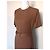 Autre Marque Cider Braunes Rippstrick Maxi-Kleid mit Gürtel - Ansicht 5