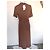 Autre Marque Cider Braunes Rippstrick Maxi-Kleid mit Gürtel - Ansicht 6