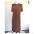 Autre Marque Cider Braunes Rippstrick Maxi-Kleid mit Gürtel - Ansicht 7