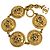 Bracciale con charm Chanel placcato oro D'oro