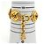 Bracciale con charm Chanel placcato oro D'oro - vista 7
