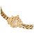Bracciale a maglia cubana Christian Dior Emblem D'oro