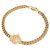 Bracciale a maglia cubana Christian Dior Emblem D'oro - vista 2