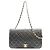 Borsa a Spalla Chanel Lambskin Full Flap Turnlock Matelassé 23 Nero