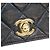 Borsa a Spalla Chanel Lambskin Full Flap Turnlock Matelassé 23 Nero - vista 6