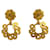 Orecchini a clip dorati Chanel D'oro