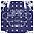 Hermès Hermes Brides Gala Dot Bandana Marineblau  - Ansicht 3