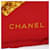 Chanel Vintage Coco Mark Seidentuch Rot Golden - Ansicht 3