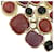 Collana Chanel Coco Mark Color Stone Multicolore D'oro - vista 4