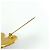 Chanel Coco Mark Brosche mit farbigem Stein Golden - view 3
