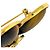 Chanel Coco Mark Brosche mit farbigem Stein Golden - view 5
