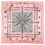 Hermès Sciarpa Hermes Carre 90 Cannes & Pommeaux Rosa Multicolore  - vista 1