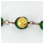 Collana Chanel Oro e Verde D'oro  - vista 6