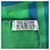 Hermès Sciarpa Hermes Carre 70 Caleche Elastic Blu Verde Giallo - vista 2