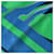 Hermès Sciarpa Hermes Carre 70 Caleche Elastic Blu Verde Giallo - vista 4