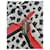 Foulard en soie Yves Saint Laurent Imprimé Léopard Noir Rouge Beige  - vue 3