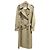 Autre Marque Sobretudo longo xadrez com cinto Aquascutum Bege
