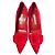 Décolleté Maysale Velour Manolo Blahnik Rosso - vista 3